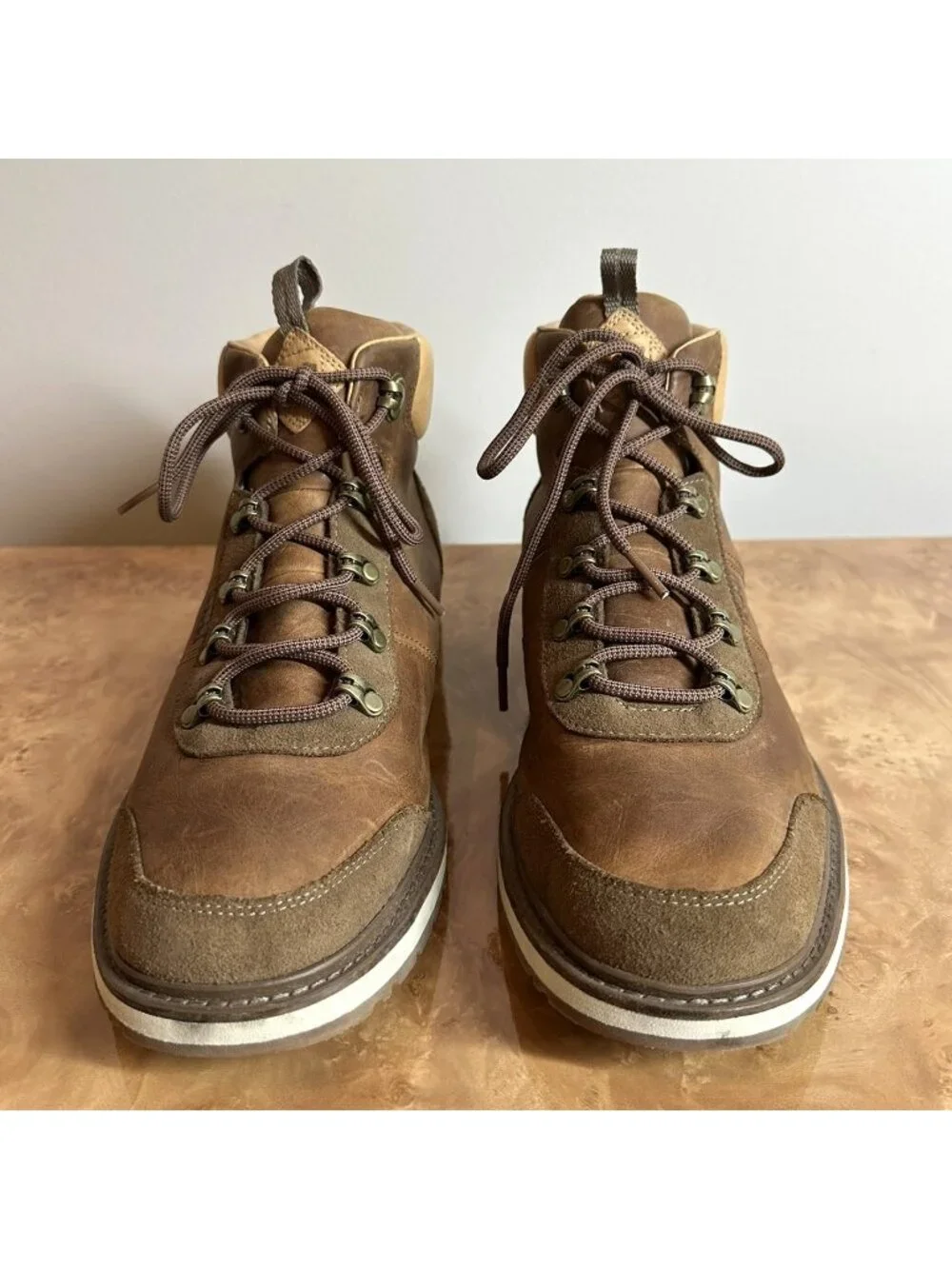 Helly Hansen Men's Brown Leather Suede Hiking Boots Size 11 EU 45